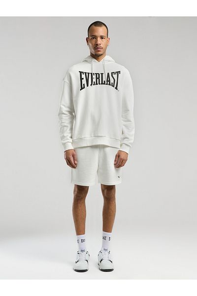 EVERLAST Ανδρικό φούτερ Ever Classics Comfort Λευκό με κουκούλα