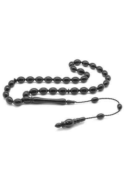 Tesbihane Caliper Craftsmanship Barley Cut Erzurum Oltu Stone Rosary (M-3)101001816