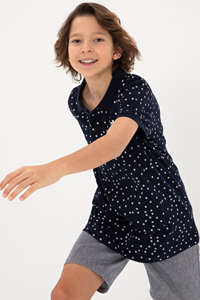 U.S. Polo Assn. Boy's Navy Blue T-Shirt 50295443 -Vr033