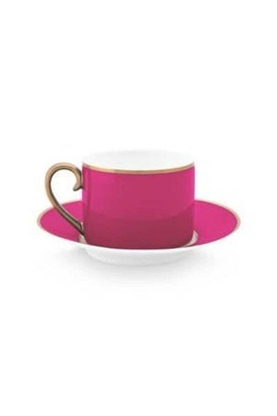 Pip Studio Cană espresso cu farfurioară, Pip Studio, 220 ml, colecția Pip Chique, Gold-Pink