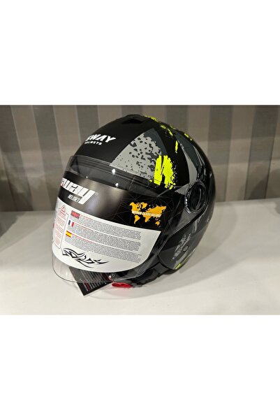 Sway KASK SWAY 715 POISON BLACK GREY YELLOW