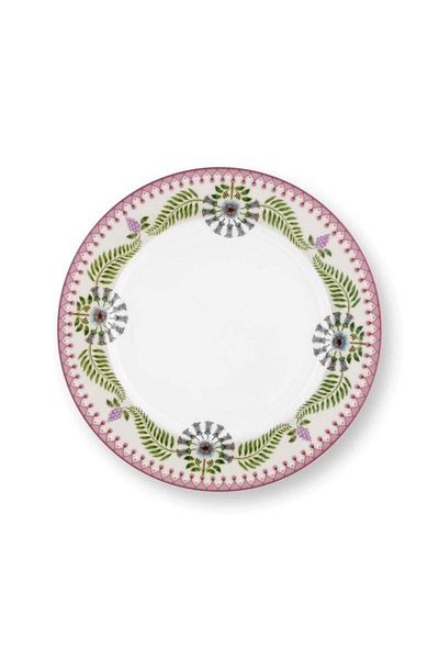 Pip Studio Farfurie din porțelan, Pip Studio, White, 23 cm, colecția Lily&Lotus