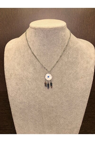 Açıkmeşe Ev Yaşam Ürünleri Women's Dangle Modern Mother of Pearl Circle Steel...