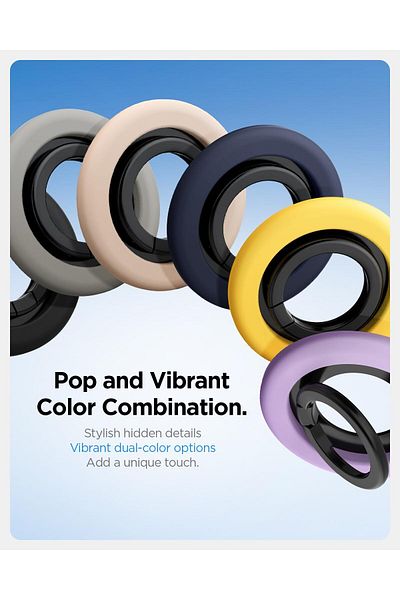 Spigen Nano Pop MagFit Magnetic Silicone Phone Grip Kickstand compatible with MagSafe - Mango Yellow