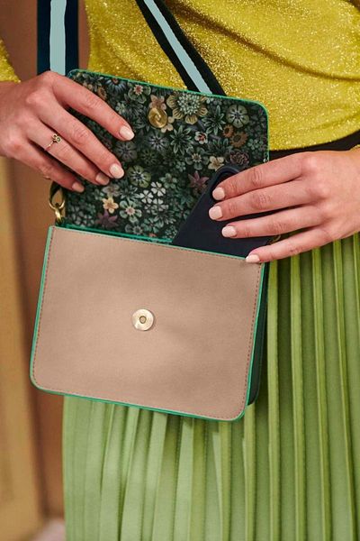 Pip Studio Geantă verde crossbody, 19x6x16 cm, colecția UNI, Pip Studio