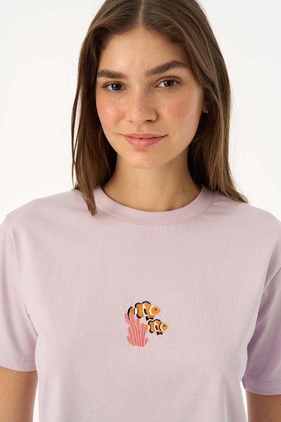 WWF Market Tricou pentru femei de culoare liliac Clownfish