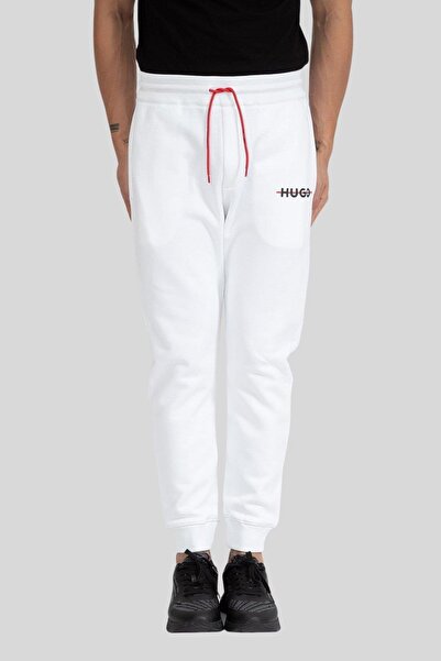 HUGO Boss Lastikli Erkek Pantolon Beyaz