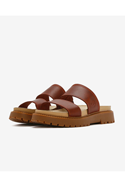 Timberland Clairemont Way Slide Sandal Kadın Kahverengi Terlik Tb0a63preq81