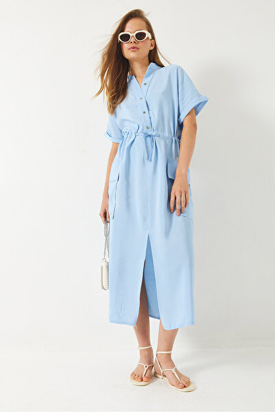 Bianco Lucci Women's Waist Tie Modal Dress 70316 60283001