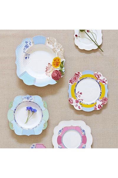 Pip Studio Porcelain Plate, , Pink, 17 Cm, Royal Multi Collection