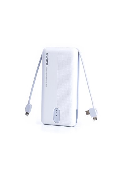 SWORD 10.000mAh Kendinden Kablolu Hızlı Güvenli Şarj Taşınabilir Powerbank iPhone,Android Uyumlu SW-