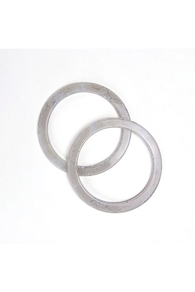 Sultan Acrylic Round Bag Handle - 2 Pcs Light Gray