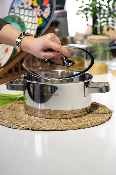 COCİNERO 2090 Gloss Premium Steel Single Pot 22 cm