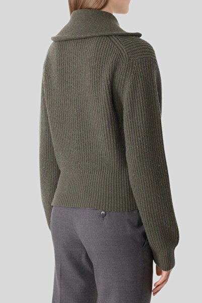 Hugo Boss Balıkçı Yaka Kadın Kazak Haki