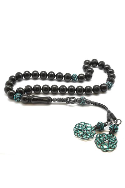 Tesbihane 1000 Carat Kazaz Tasseled Globe Cut Erzurum Oltu Stone Rosary101001832