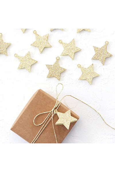 Bimotif Keçe yıldız süs  10 adet  Altın
