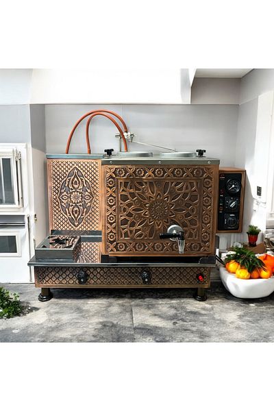 Copper Atelier Copper Lpg Tea Boiler 2 Teapot 25 Lt Capacity