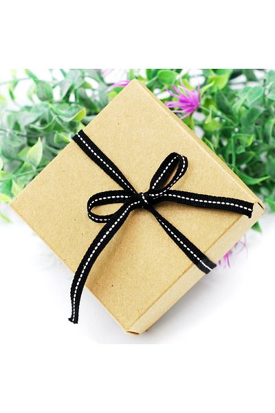 Bimotif Ραμμένη κορδέλα Grosgrain, Μαύρη 20 μέτρα