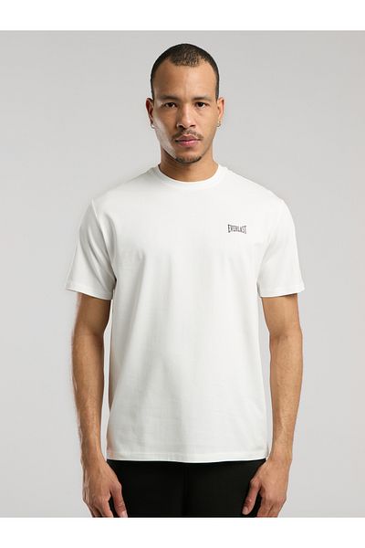 EVERLAST Ανδρικό μπλουζάκι Ever Essentials Basic Regular Λευκό
