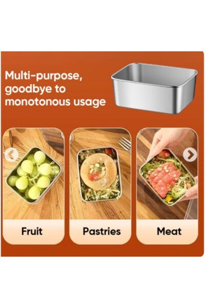 PERİBOİA Paslanmaz Çelik Saklama Kabı