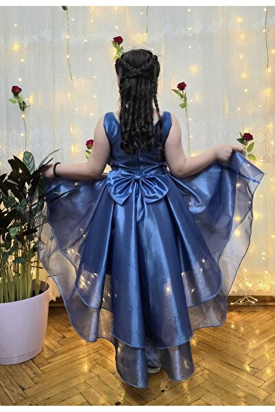 Happy prenses Kız Çocuk Abiye Elbise | Organze Kumaş | Prenses Model | 4–10 Yaş