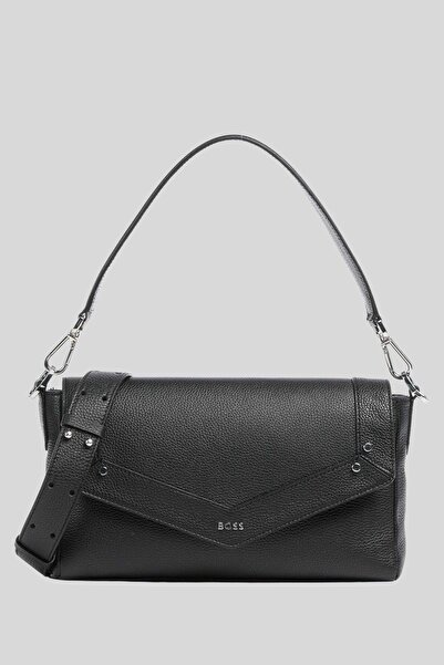 Hugo Boss Dana Derisi Kadın Omuz Çantası Siyah