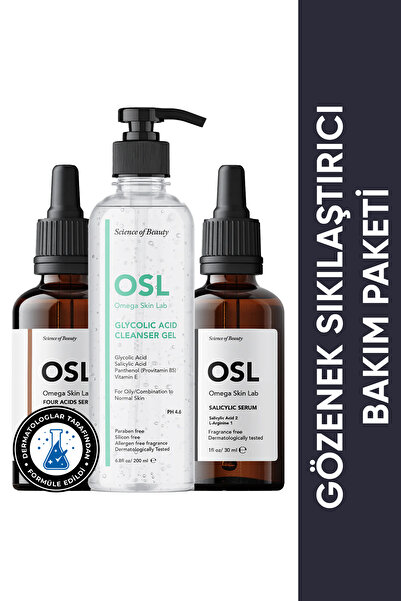 OSL Omega Skin Lab Gözenek Sıkılaştırıcı Bakım Paketi