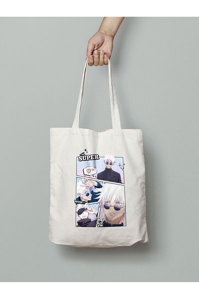 Akumastik Jujutsu Kaisen Gojo Satoru Cloth Bag 35X40Cm - Anime Bag - Tote Bag