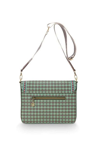 Pip Studio Geantă verde crossbody, 25x7x20 cm, colecția Clover, Pip Studio