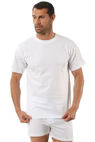 ÖZKAN underwear Özkan 0055 6 Pack Men's 100% Cotton Combed Flexible Comfortable Closed Collar Undershirt