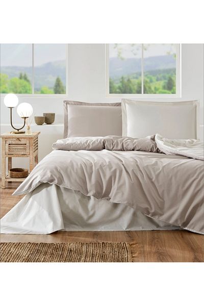 Özdilek Beige - Cream Double Duvet Cover Set