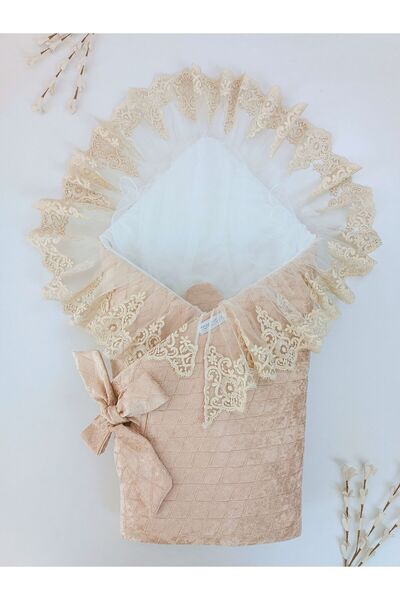 Tomuycuk Lacy Baby Blanket 100% Cotton Natural Organic Sleeping Swaddle Gift Newborn Mevlütlük