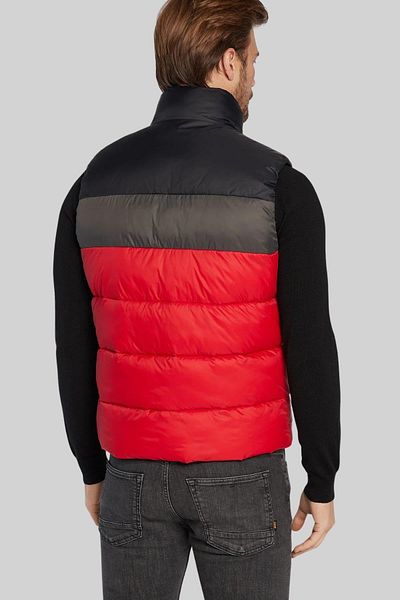 HUGO Color Block Stand Collar Slim Fit Puffer Vest Men's Vest 50474640 693