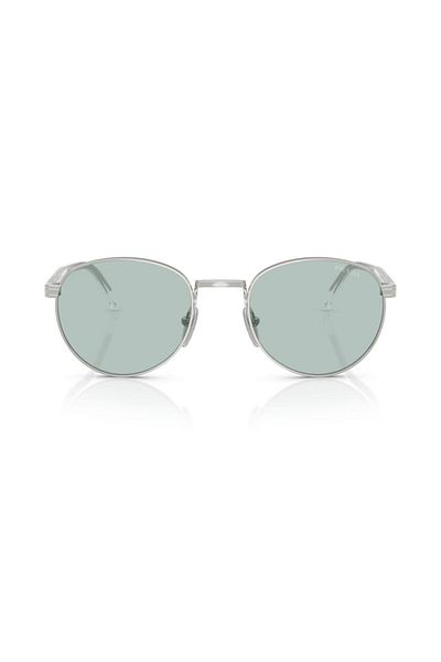 Prada Pr B51S 1Bc40N 53 Unisex Oval Gray Metal Sunglasses