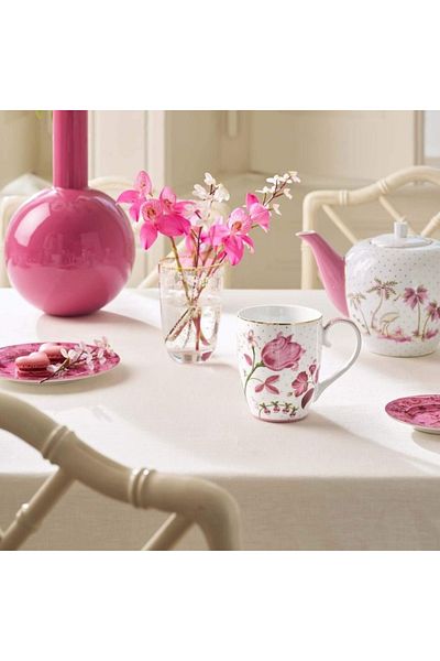 Pip Studio Cană din porțelan, XL, colecția Jolie, Tulip Pink, 450 ml, Pip Studio