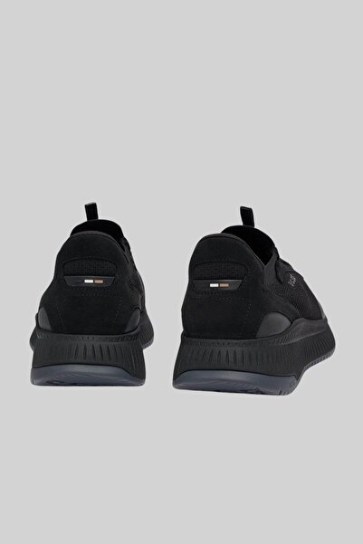 BOSS Logolu Örme Detaylı Kılçık Tabanlı Sneaker Ayakkabı Erkek AYAKKABI 50498904 002