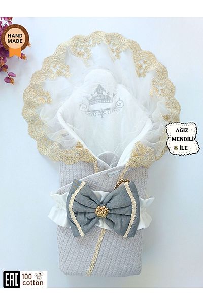 Tomuycuk Baby Knitwear - Knitted Baby Blanket and Newborn Hospital Release Gift