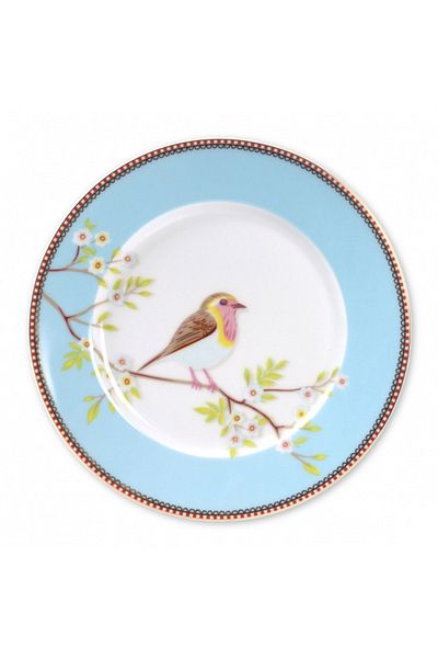 Pip Studio Porcelain Plate, , Blue, 21cm, Early Bird Collection