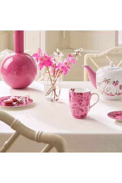 Pip Studio Porcelain mug, Jolie collection, Flowers Pink, 145 ml, Pip Studio