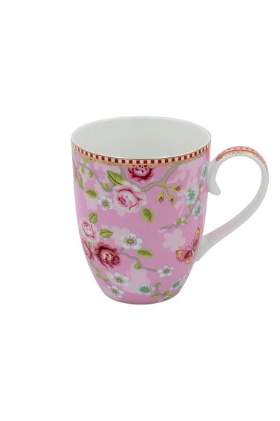Pip Studio Porcelain mug, Pip Studio, Chinese Rose collection, pink, 350ml