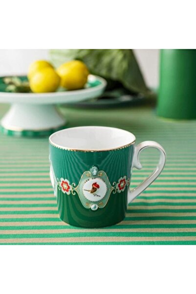 Pip Studio Porcelain mug, Pip Studio, Green, 250ml, Love Birds collection