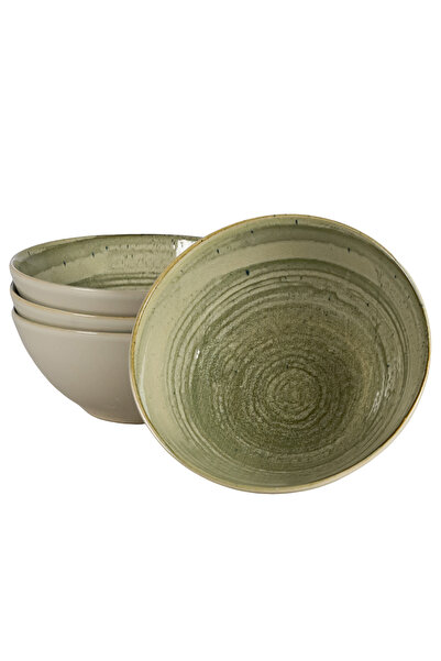 Cesiro Set 4 boluri, 600 ml, Sand, Cesiro, Fabricat in Romania, Alb Ivoire si...