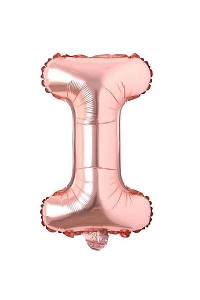 MAXEE STORE Maxee birthday balloon, letter I, foil, pink, 40 cm