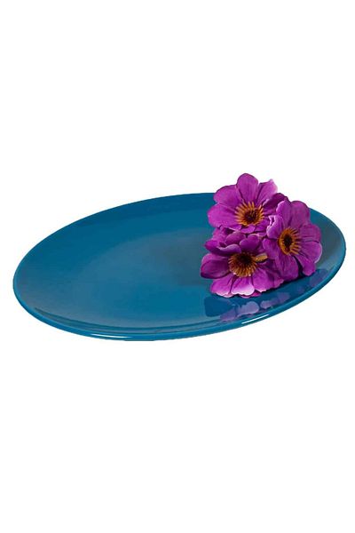 Cesiro Set of 6 Azure Blue dessert plates 20 cm