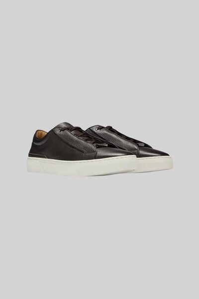 BOSS Gary Erkek Deri Sneaker Mavi