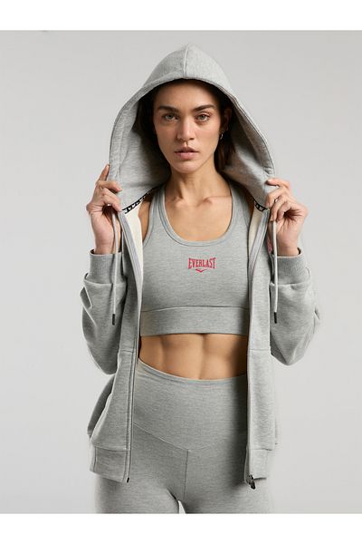 EVERLAST Hanorac cu glugă pentru femei Ever Classics Wmn Grey Melange