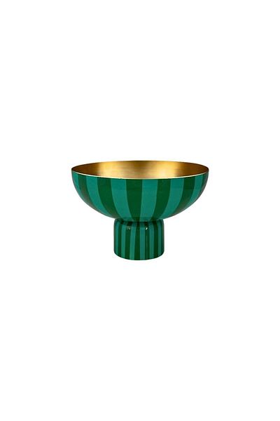 Pip Studio Tavă Înaltă, Din Metal, , Stripes Green, 30x30x20cm, Colecția Others