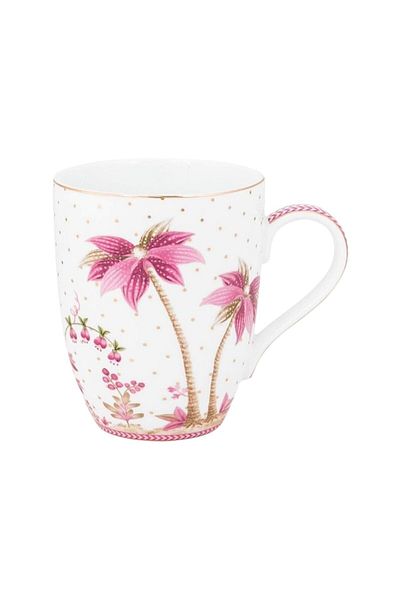 Pip Studio Porcelain Mug, Jolie Collection, Dots Gold Pink, 350 Ml,