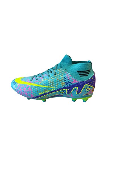 LALİGA Laliga 565 Çoraplı Krampon Turkuaz Sarı 40-44