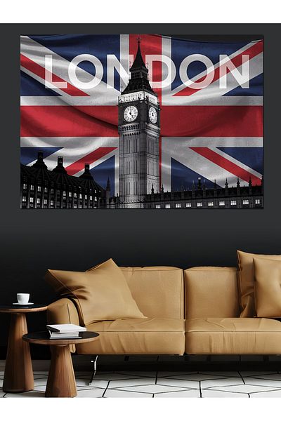 Tablomega London și Big Ben Canvas Decorativ - Lemn MDF